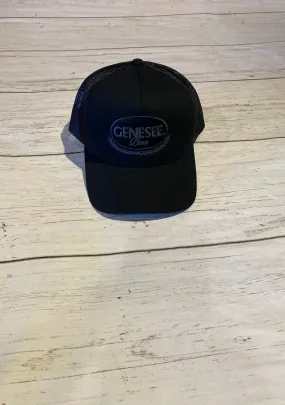 Genesee Beer adj Hat Black Patch