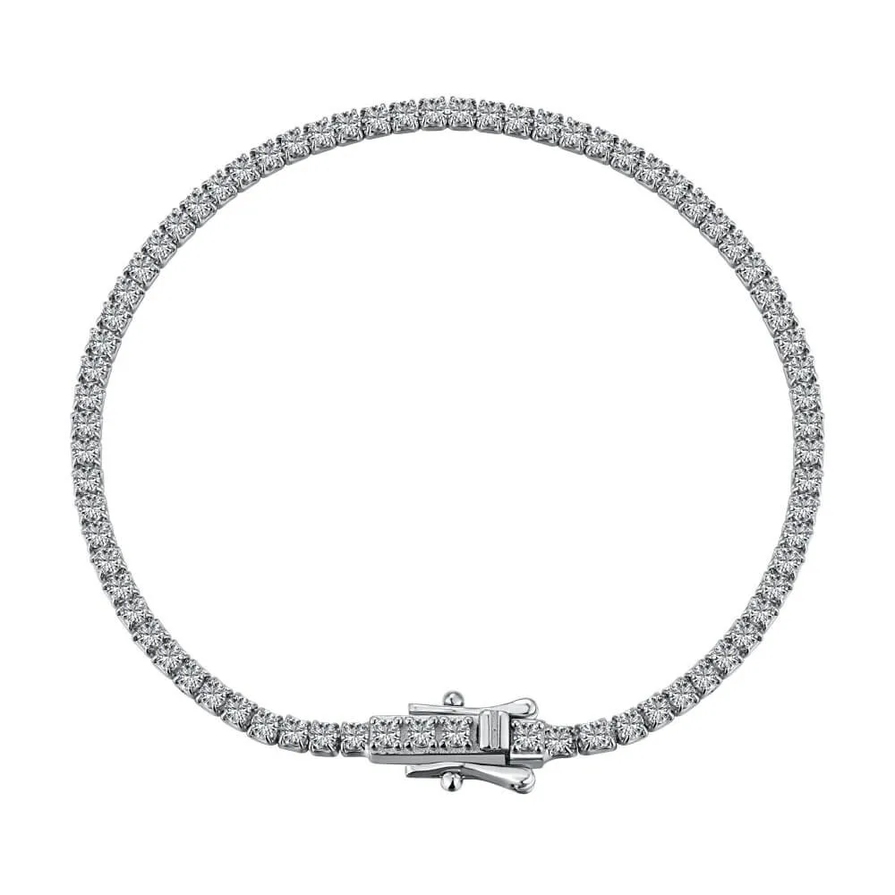 Genoveva 5MM 4 Prong Round Moissanite Tennis Bracelet