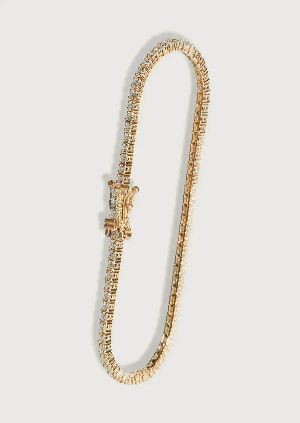 Genoveva 5MM 4 Prong Round Moissanite Tennis Bracelet
