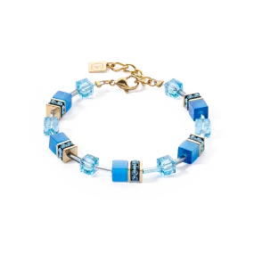 GeoCUBE® Iconic Mono Gold bracelet turquoise