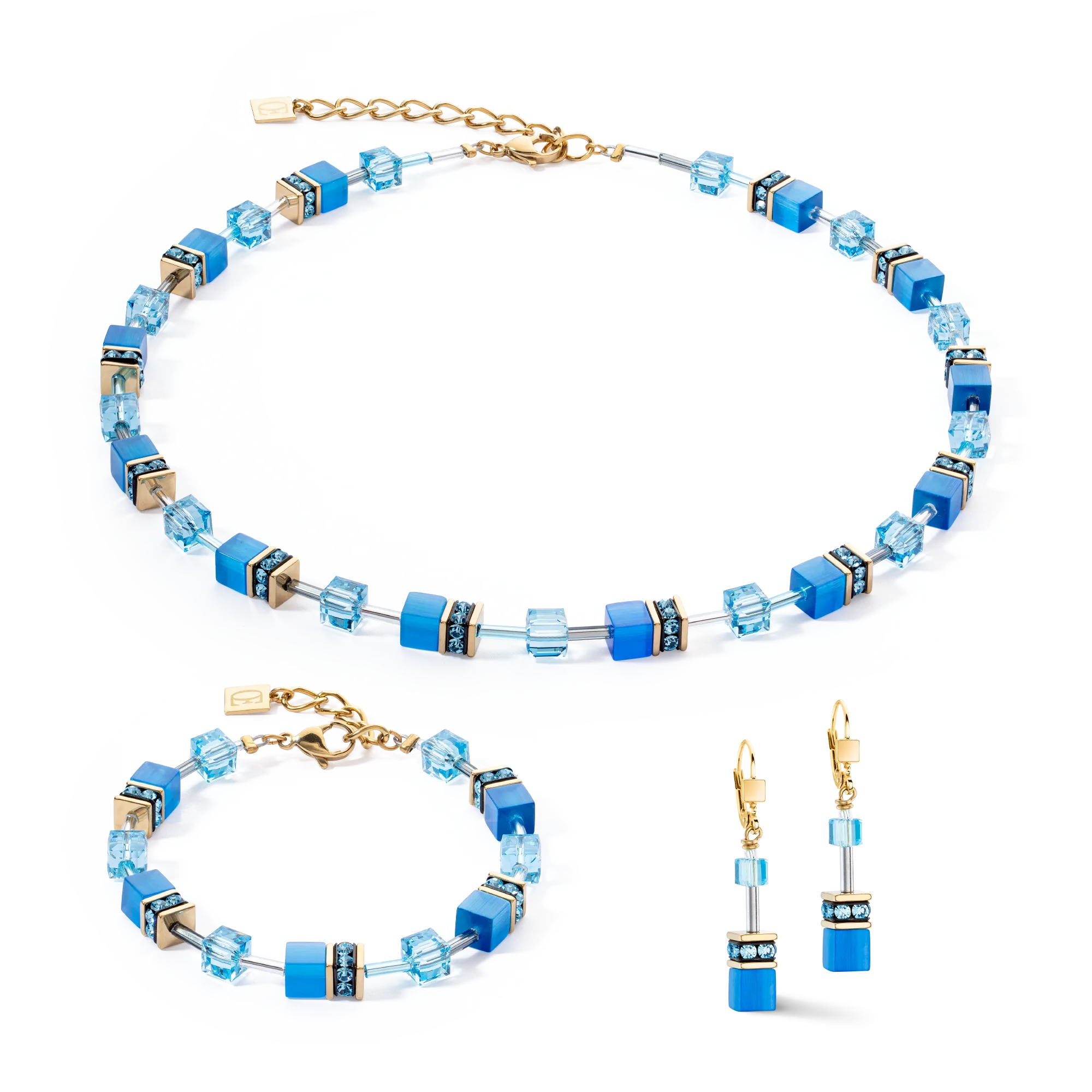 GeoCUBE® Iconic Mono Gold bracelet turquoise