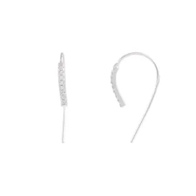 Geometric Ear Hook Silver Studs Earrings for Women