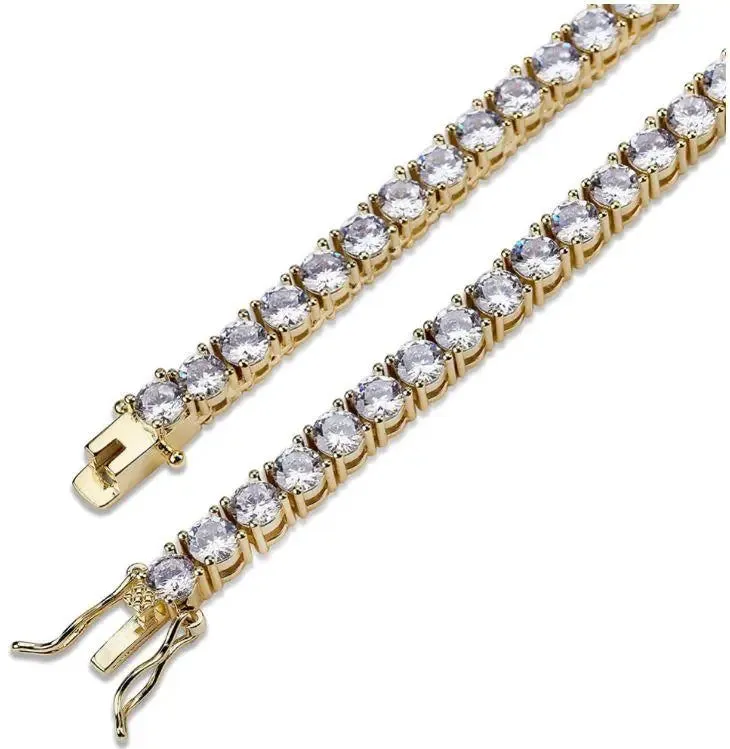 Glamorous 4MM 925 Silver Tennis Choker with Radiant Cubic Zirconia