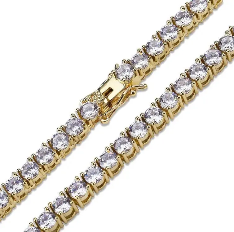 Glamorous 4MM 925 Silver Tennis Choker with Radiant Cubic Zirconia