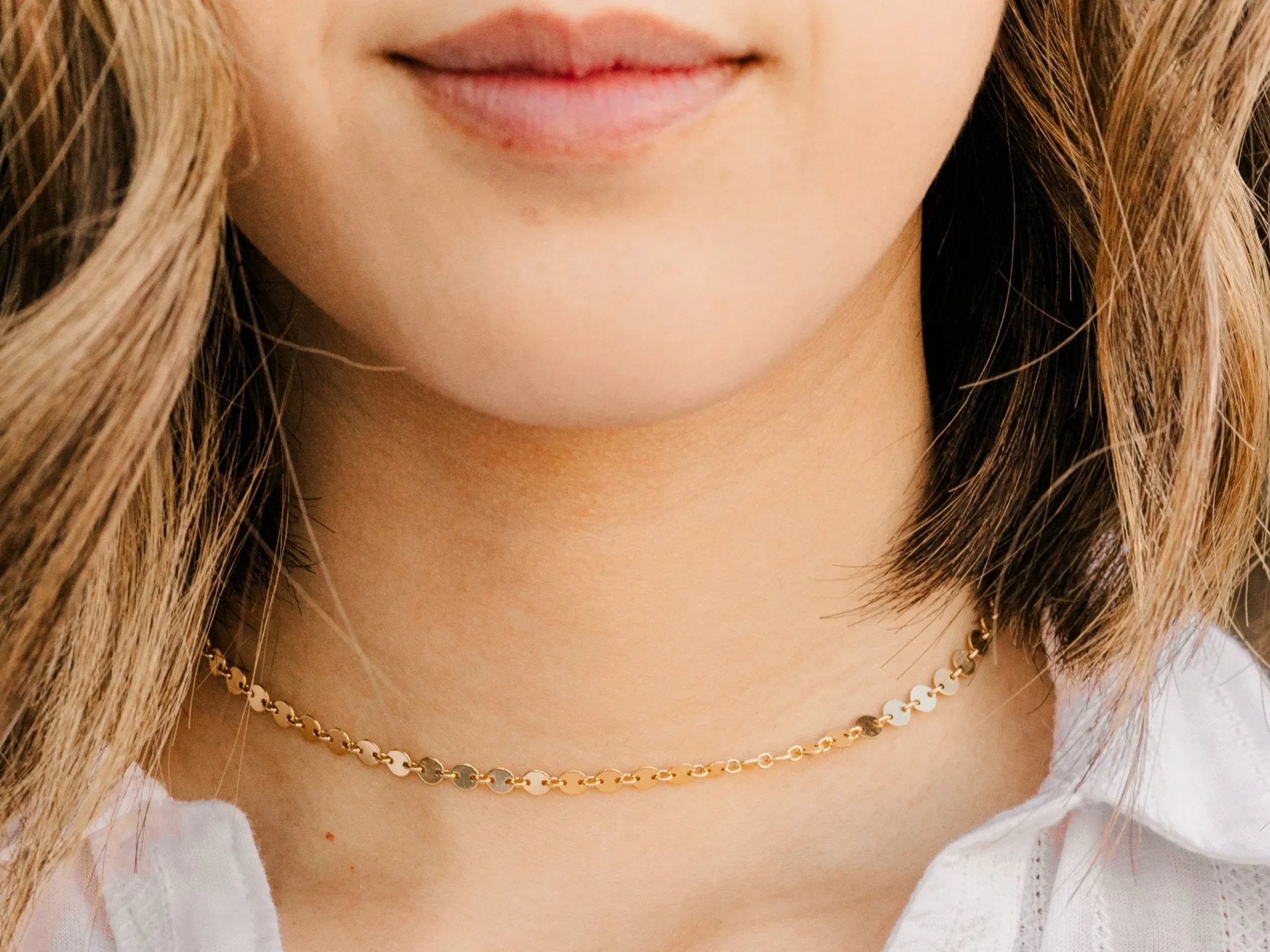 Gold Disc Choker