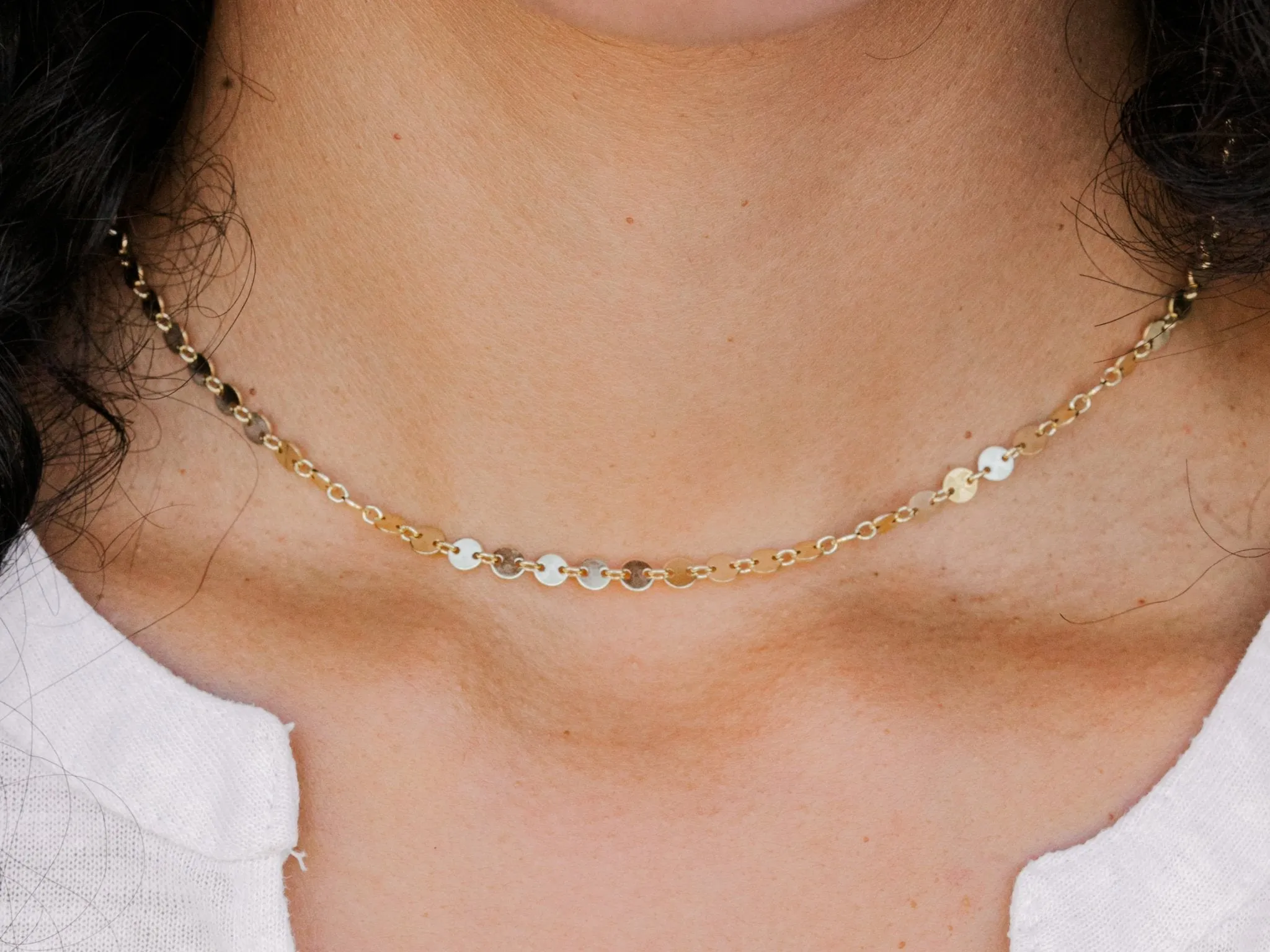 Gold Disc Choker