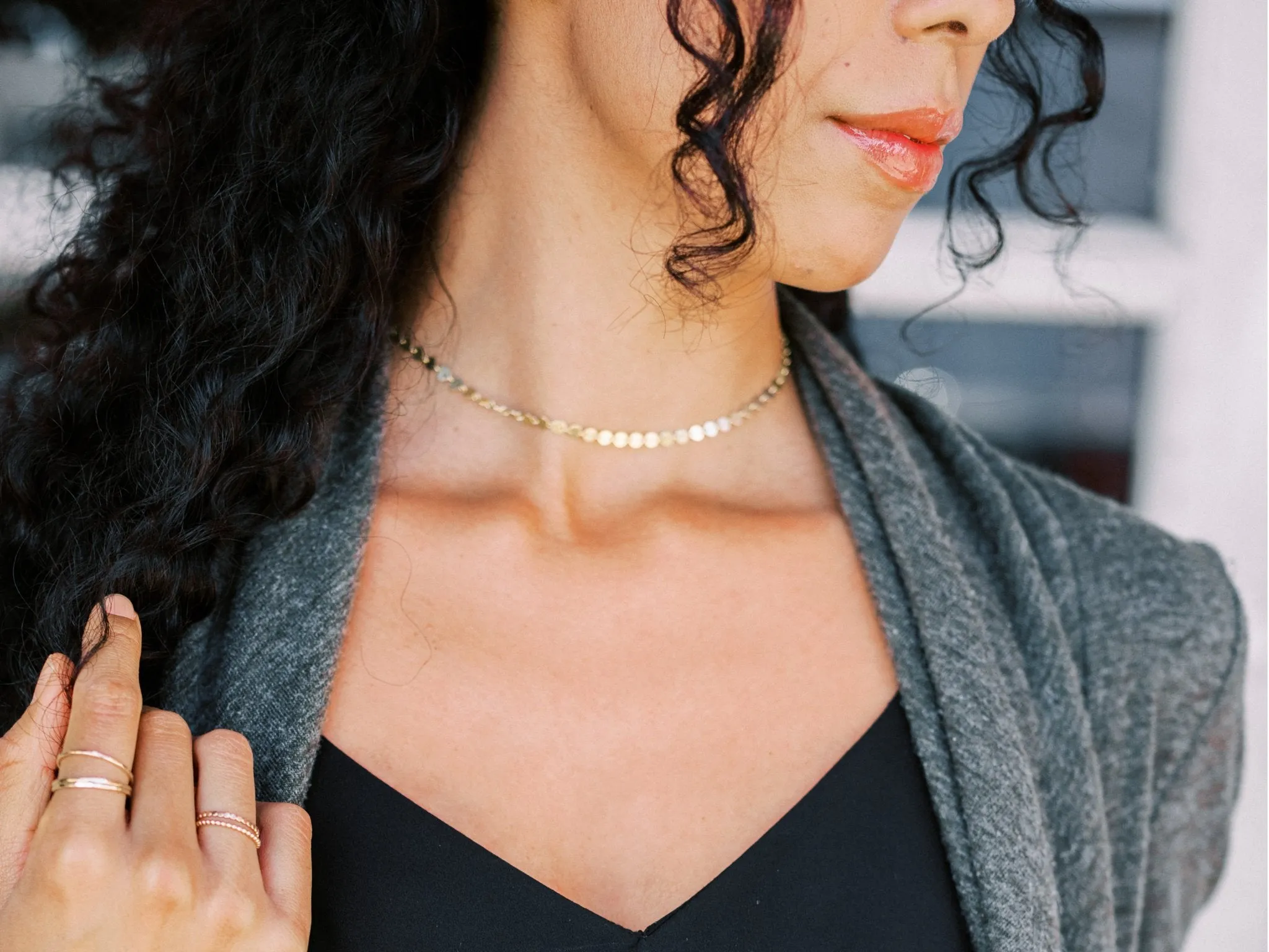 Gold Disc Choker