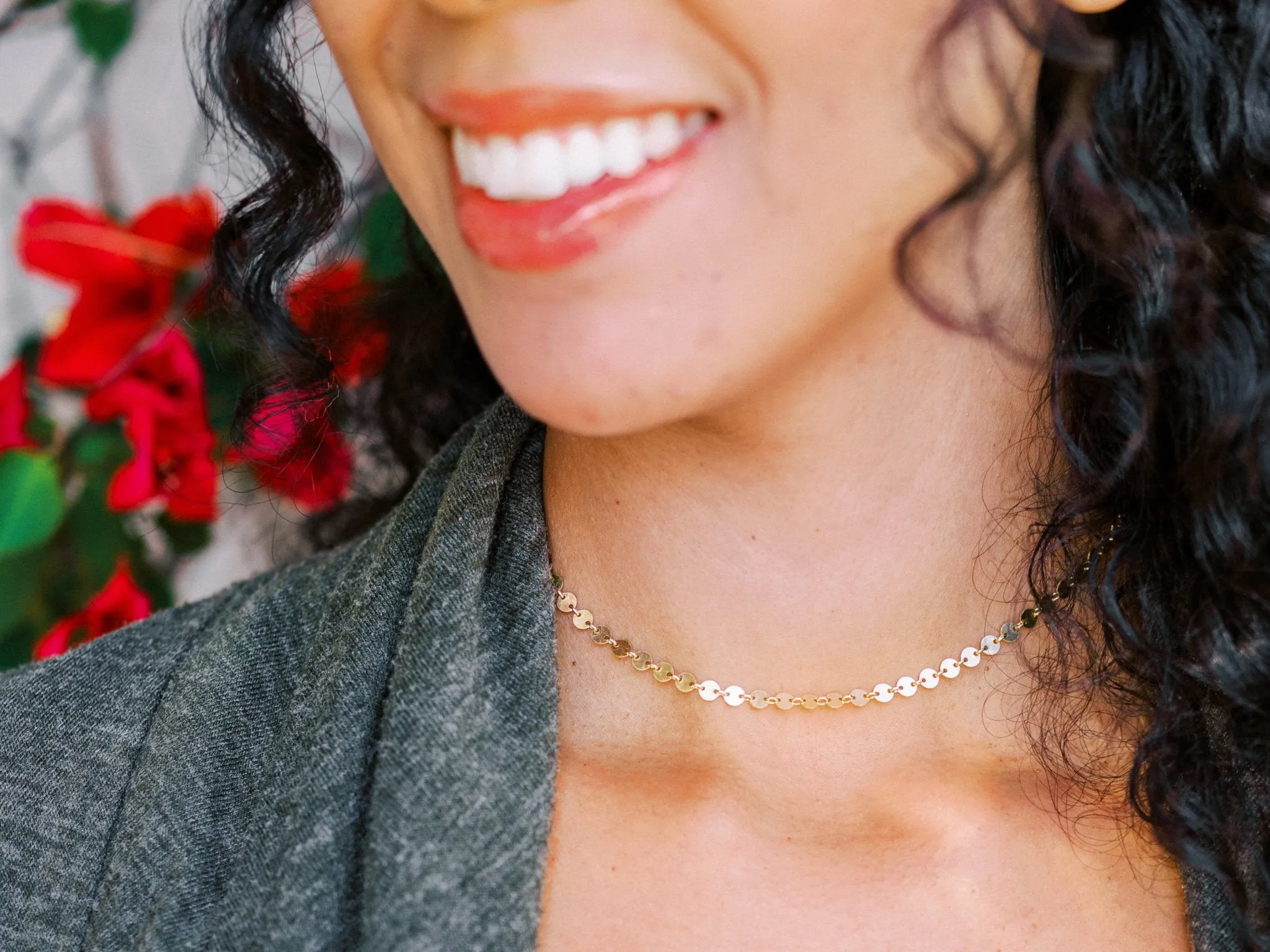 Gold Disc Choker