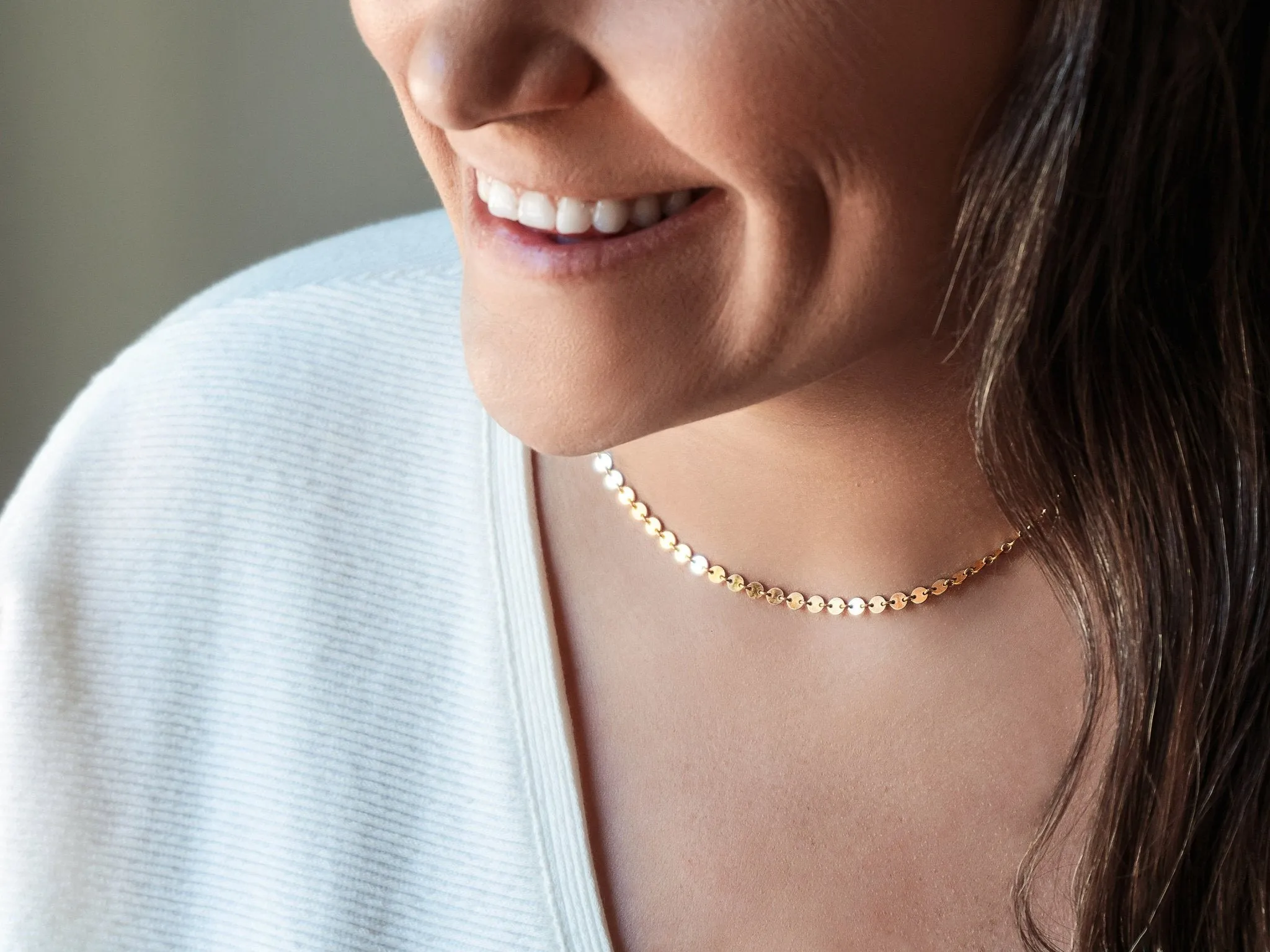 Gold Disc Choker