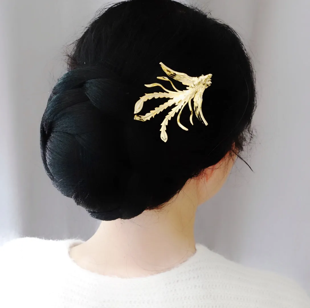 Gold Phoenix Statement Hairpin