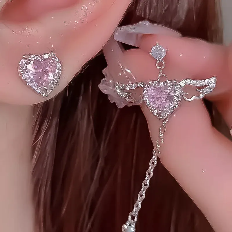Gold Silver Color Metal Butterfly Ear Clips Without Piercing For Women Sparkling Zircon Ear Cuff Clip Earrings Wedding Jewelry