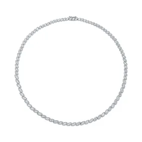 GRADUATED BEZEL MARQUISE DIAMOND CHOKER