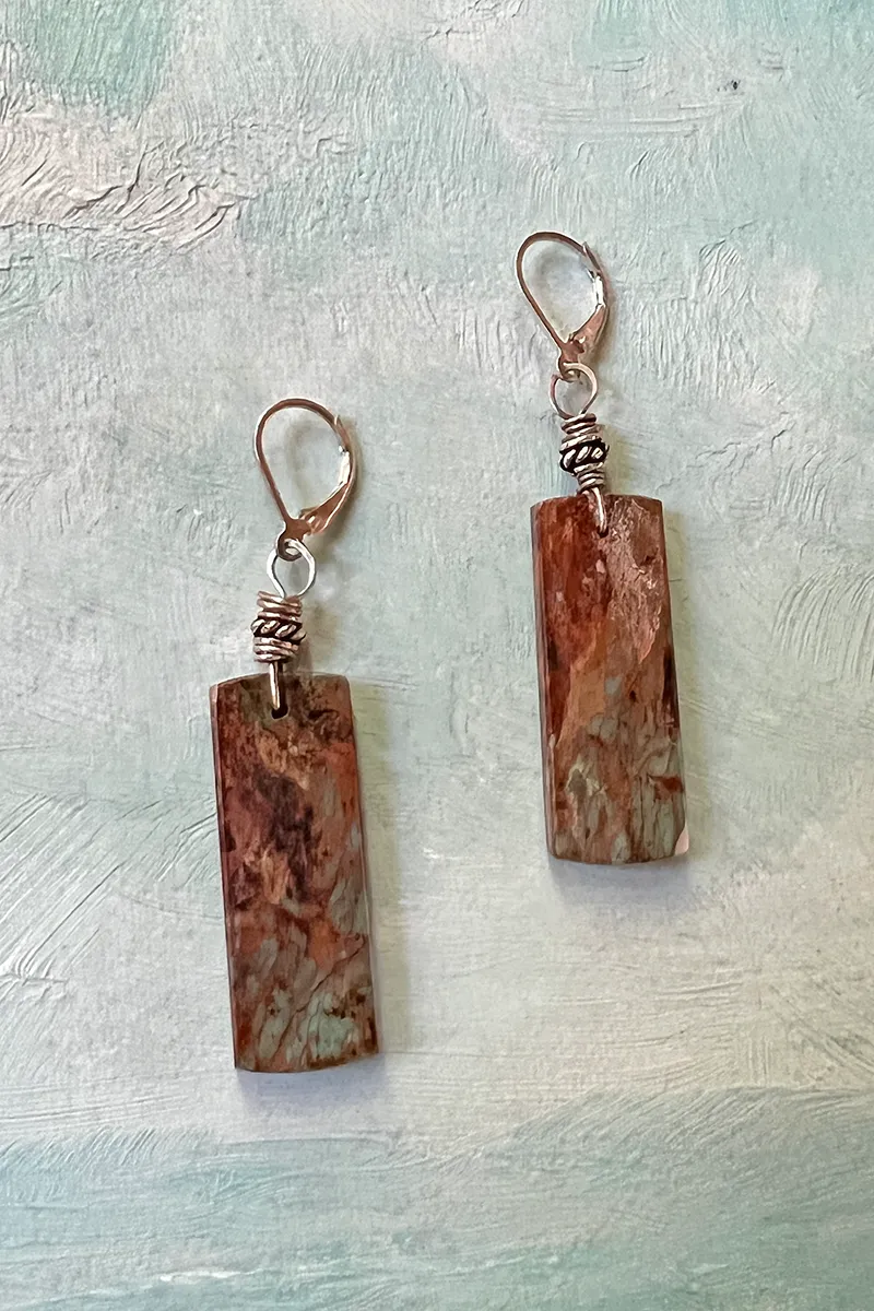 Green Opal Earrings