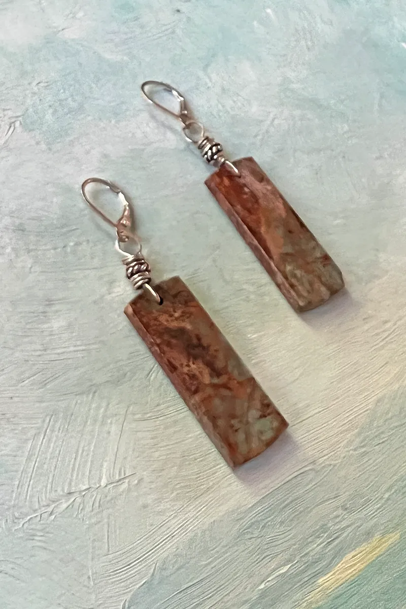 Green Opal Earrings
