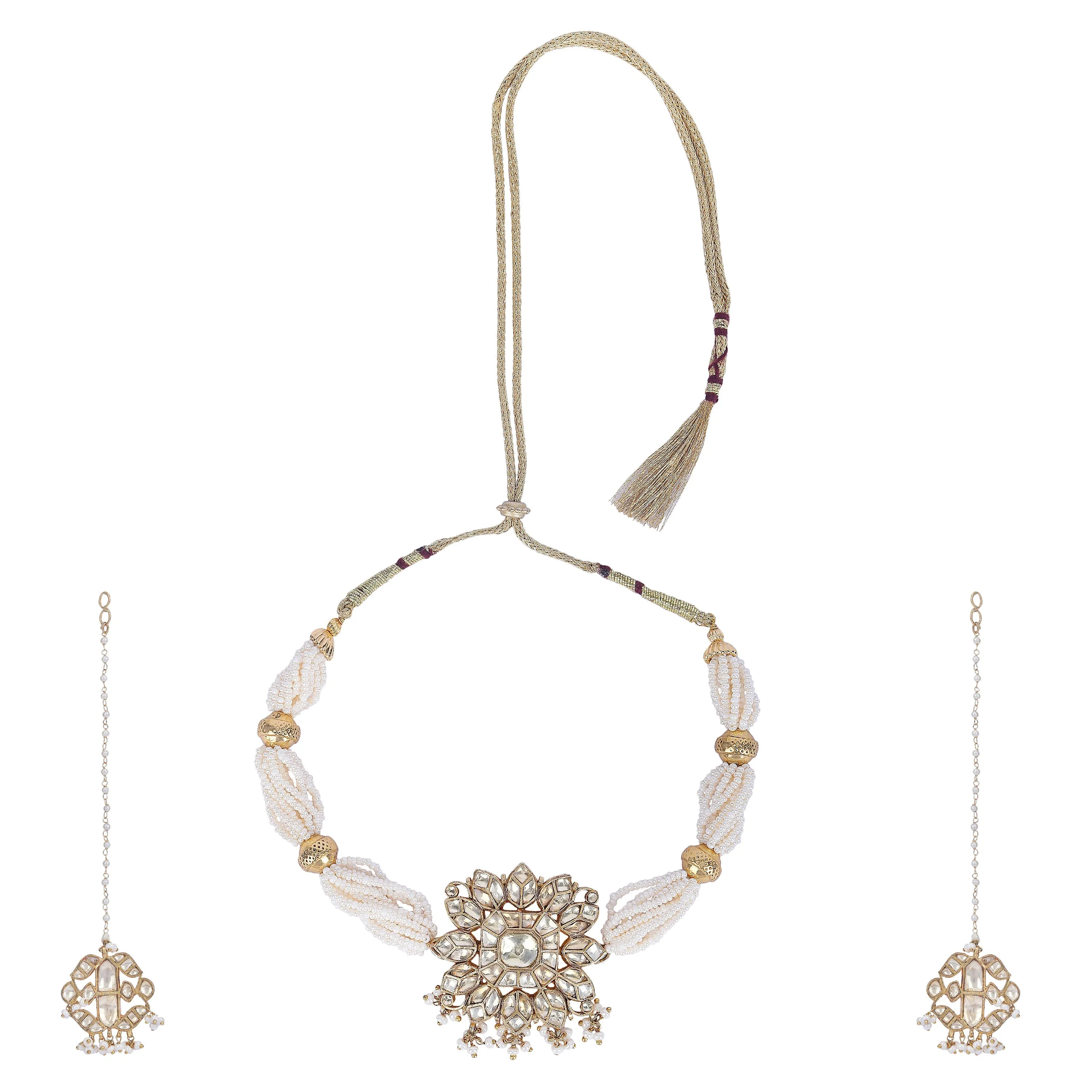 GULUBAND Navya CHOKER KUNDAN SET