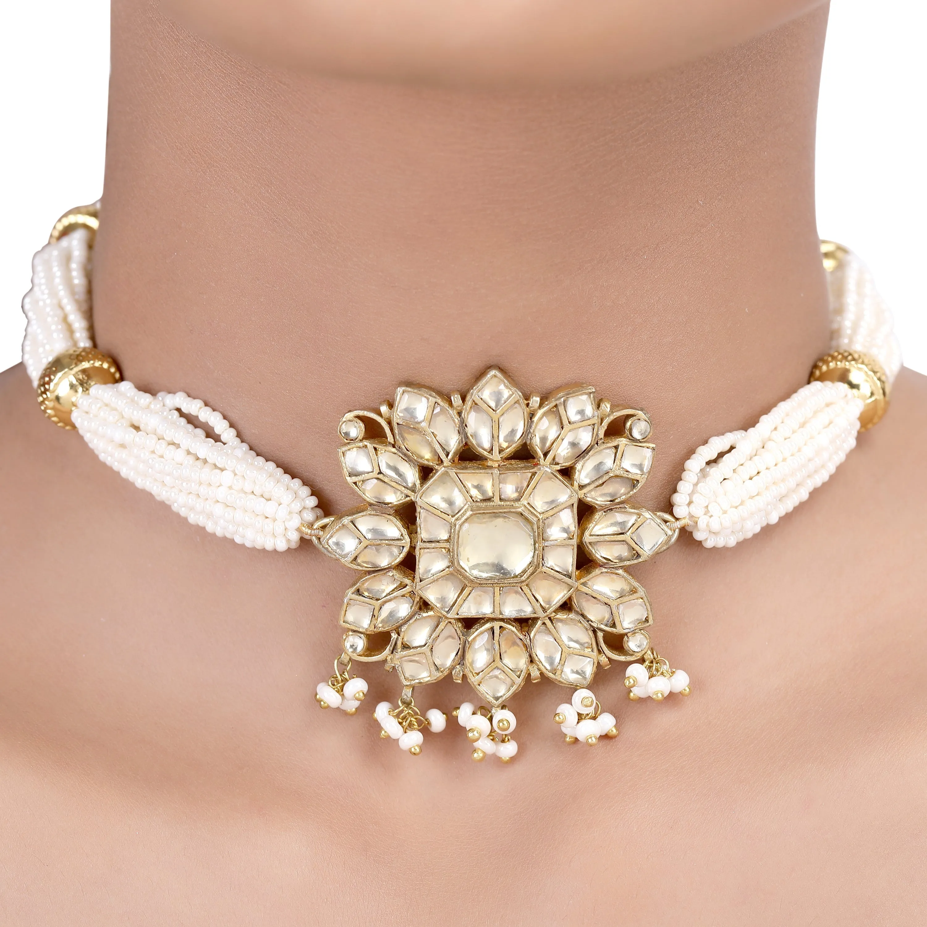 GULUBAND Navya CHOKER KUNDAN SET