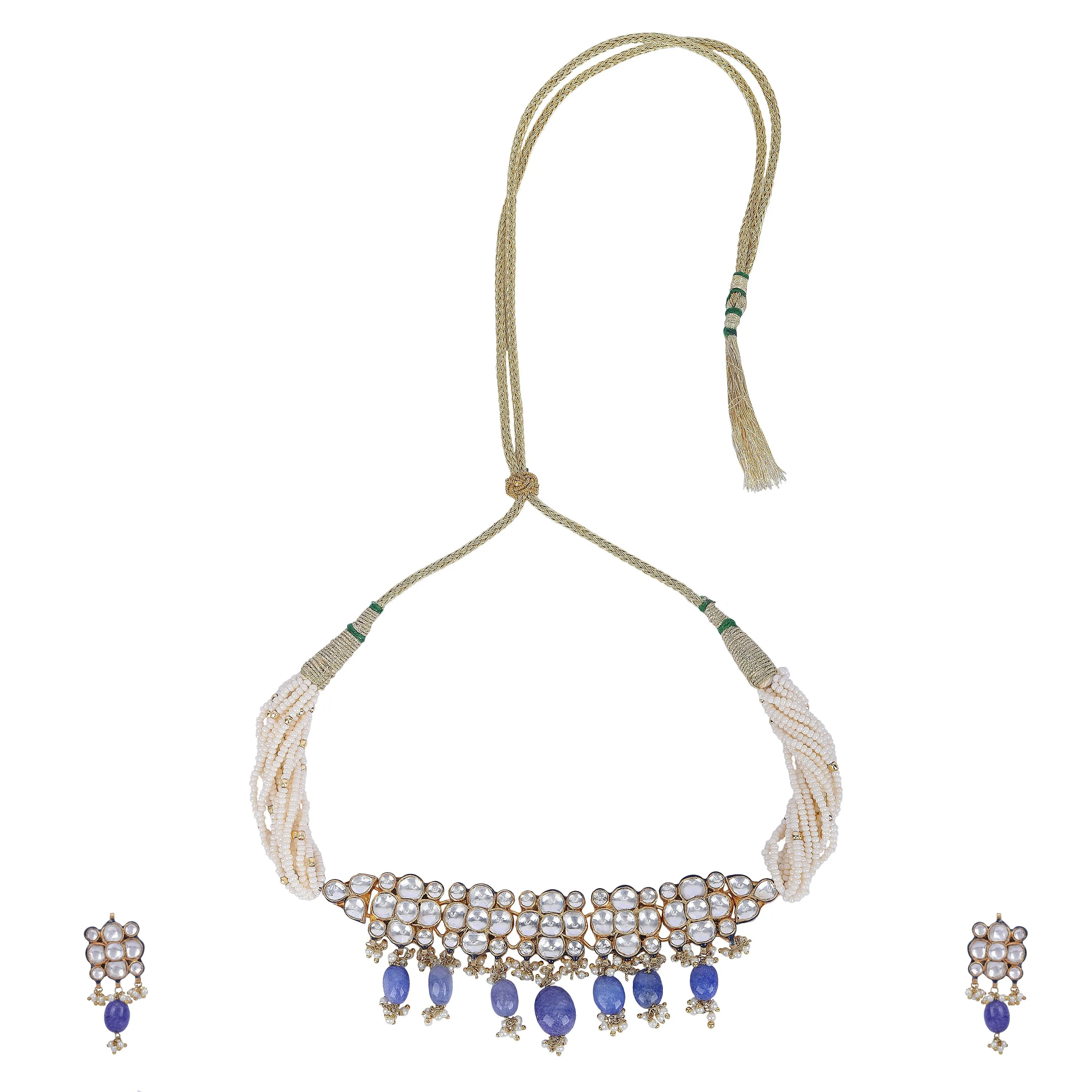 GULUBAND Nirmiti KUNDAN CHOKER SET