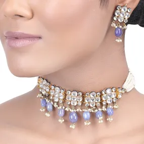 GULUBAND Nirmiti KUNDAN CHOKER SET
