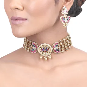 GULUBAND Nisama CHOKER KUNDAN SET