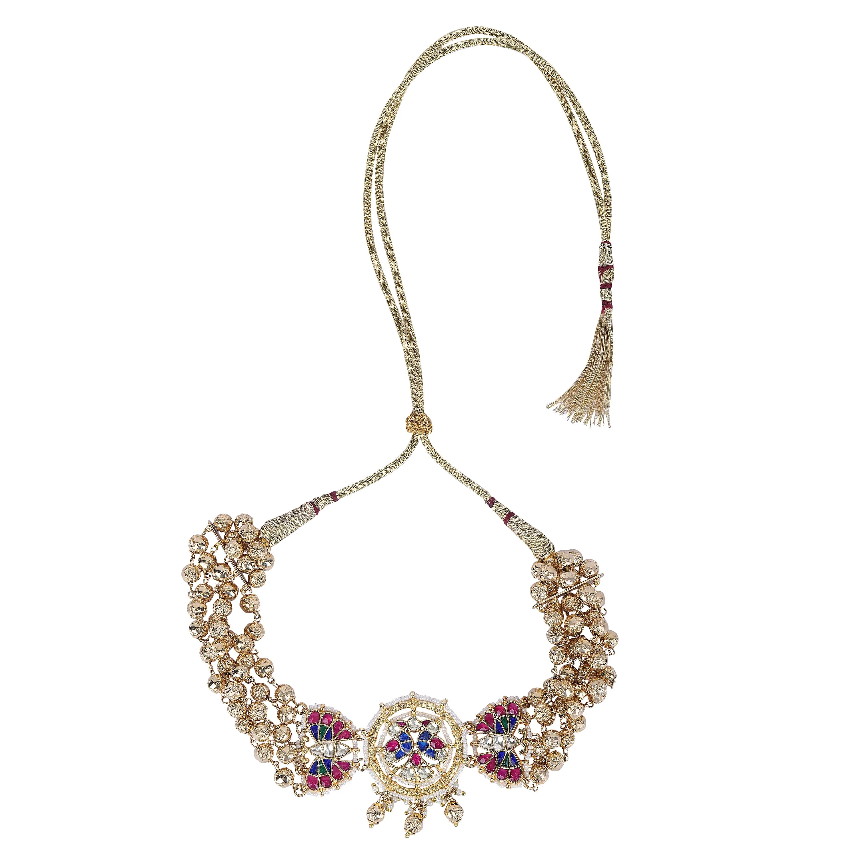 GULUBAND Nisama CHOKER KUNDAN SET