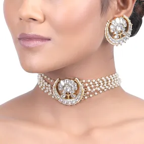 GULUBAND Zeena kundan choker set