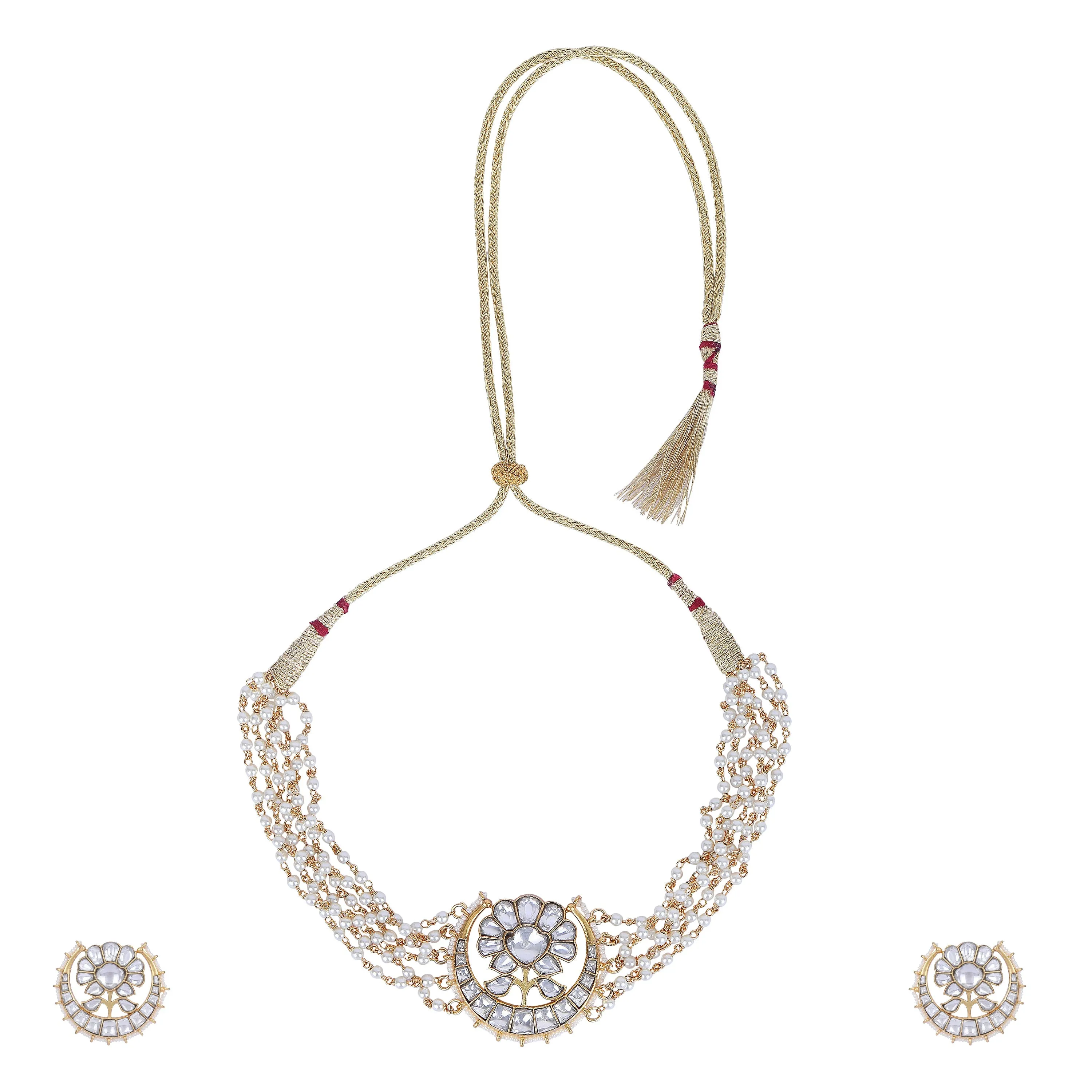 GULUBAND Zeena kundan choker set