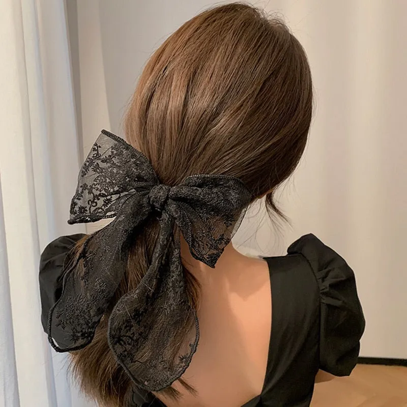 Hair Pins for Women Lace Bow Charm Hairpin New Simple Fashion Light Hairpin Jewelry Accessories Wholesale