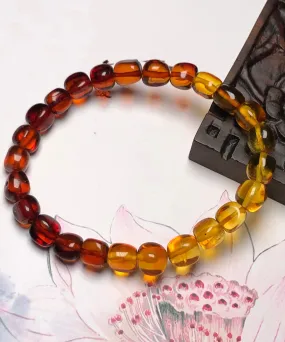 Handmade Gradient Color Amber Honey Wax Bracelet ML0662