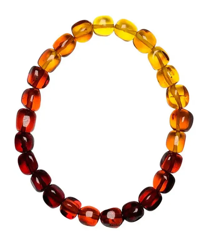Handmade Gradient Color Amber Honey Wax Bracelet ML0662