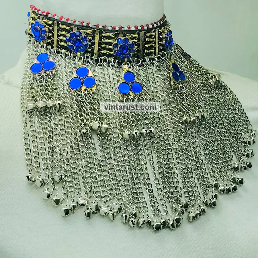 Handmade Kuchi Choker Necklace With Long Bells