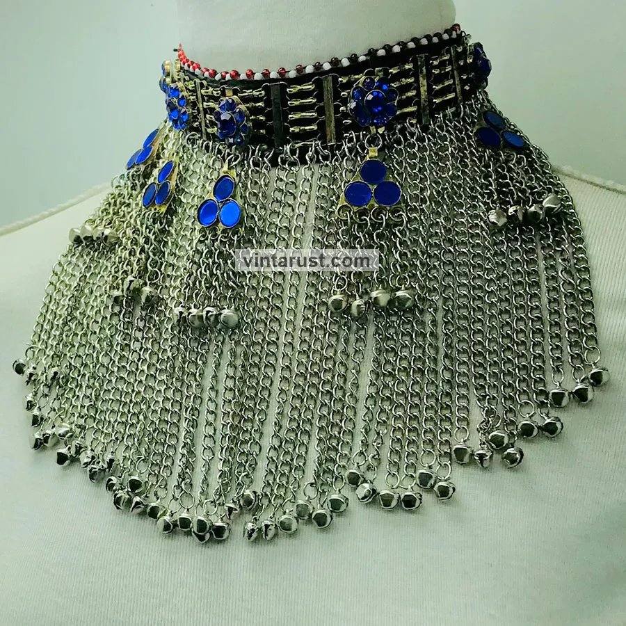 Handmade Kuchi Choker Necklace With Long Bells