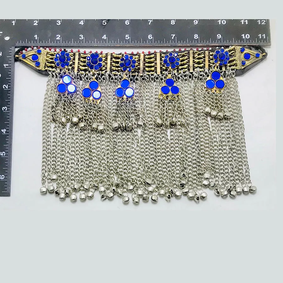 Handmade Kuchi Choker Necklace With Long Bells