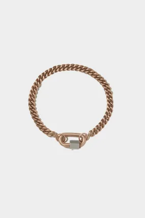 Heavy Curb Chain Bracelet, Yellow Gold