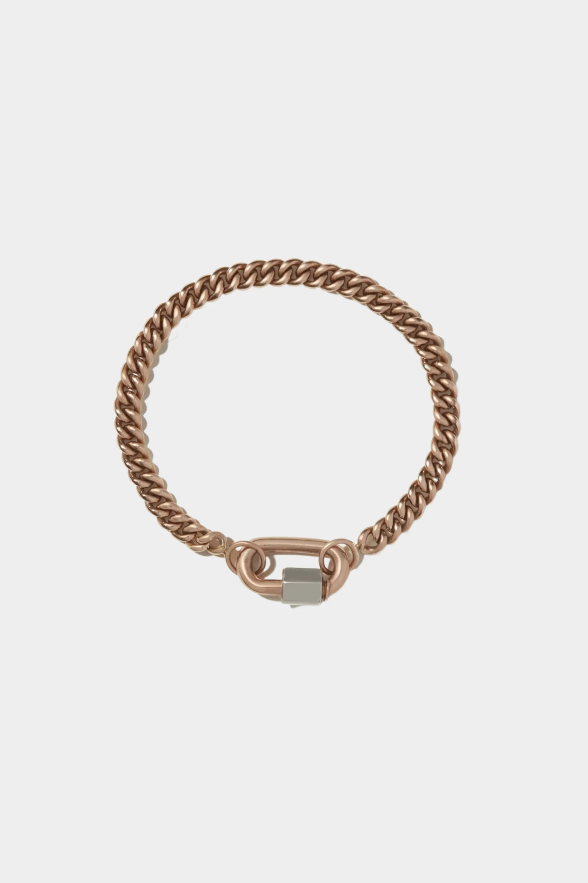 Heavy Curb Chain Bracelet, Yellow Gold