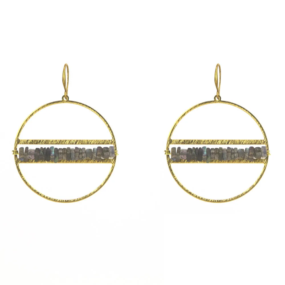 Heishi Hoop Earrings