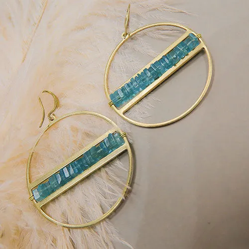 Heishi Hoop Earrings