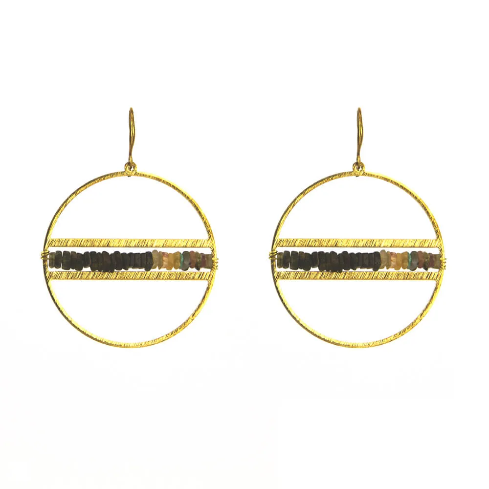 Heishi Hoop Earrings