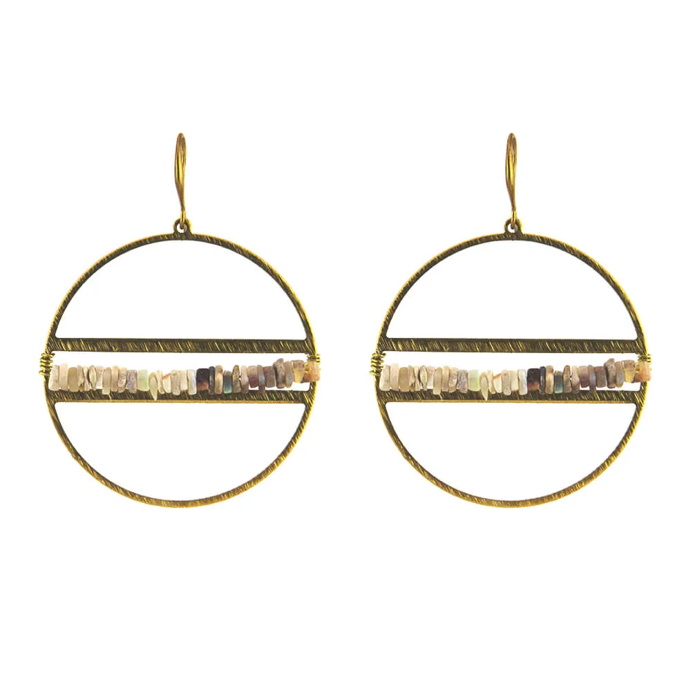 Heishi Hoop Earrings