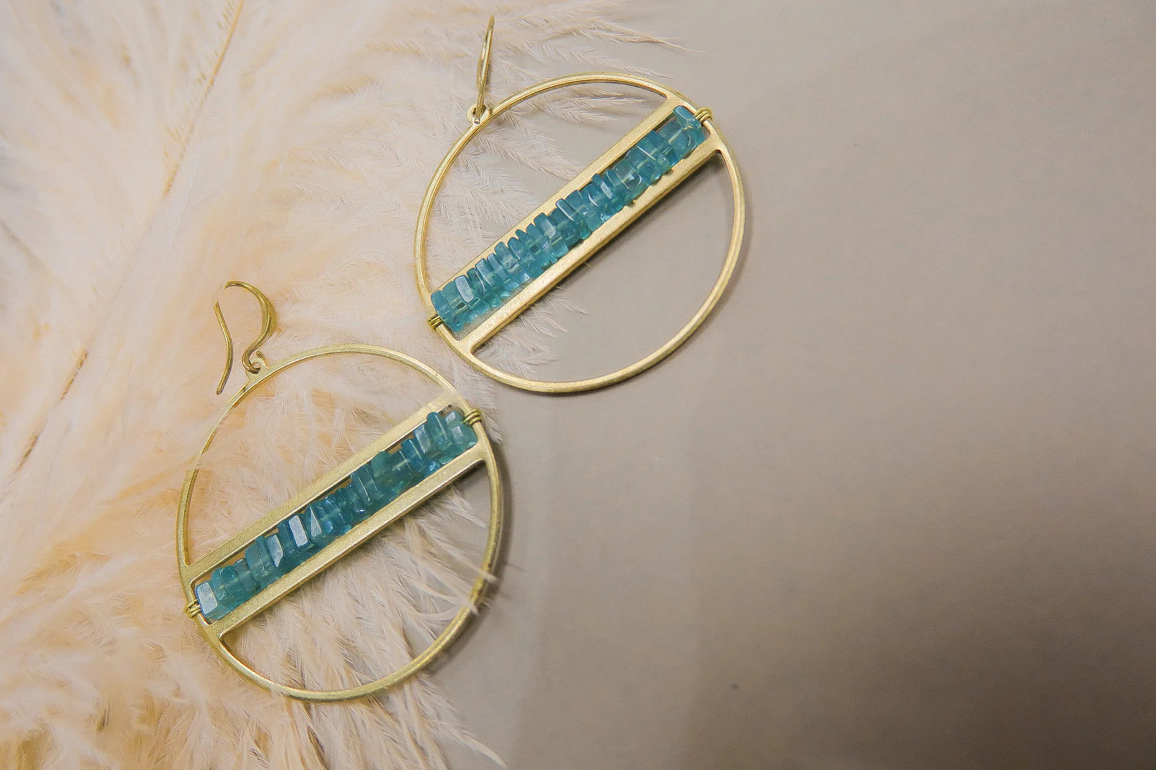 Heishi Hoop Earrings