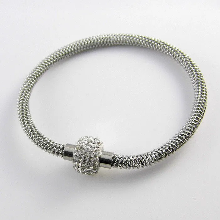 High Quality Charm Chic Valentine Gift Jewelry Stainless Steel Gold Women Distort Bracelets & Bangles