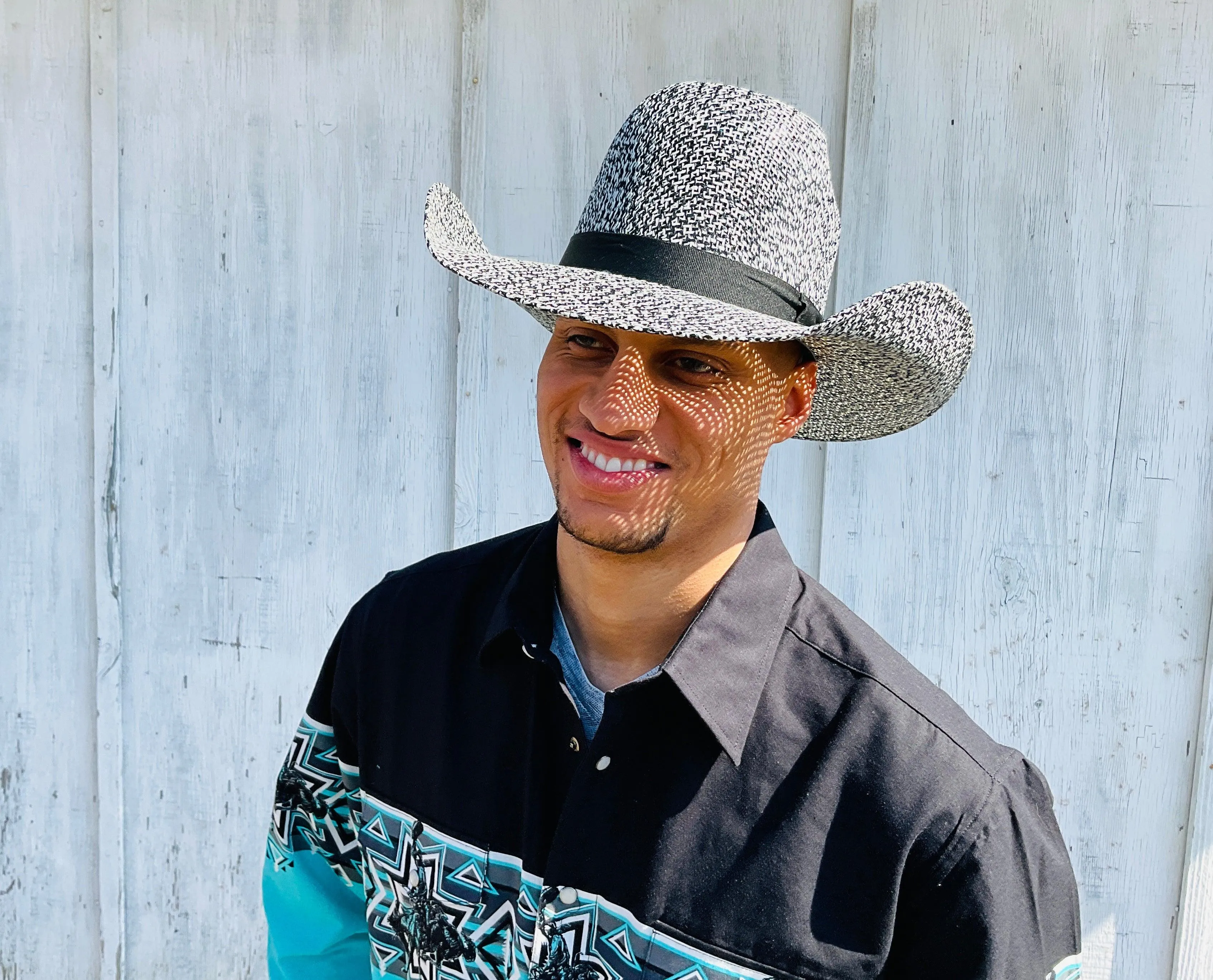Hooey by Resistol Del Rio K Black/White Straw Cowboy Hat RSHODRK8342M
