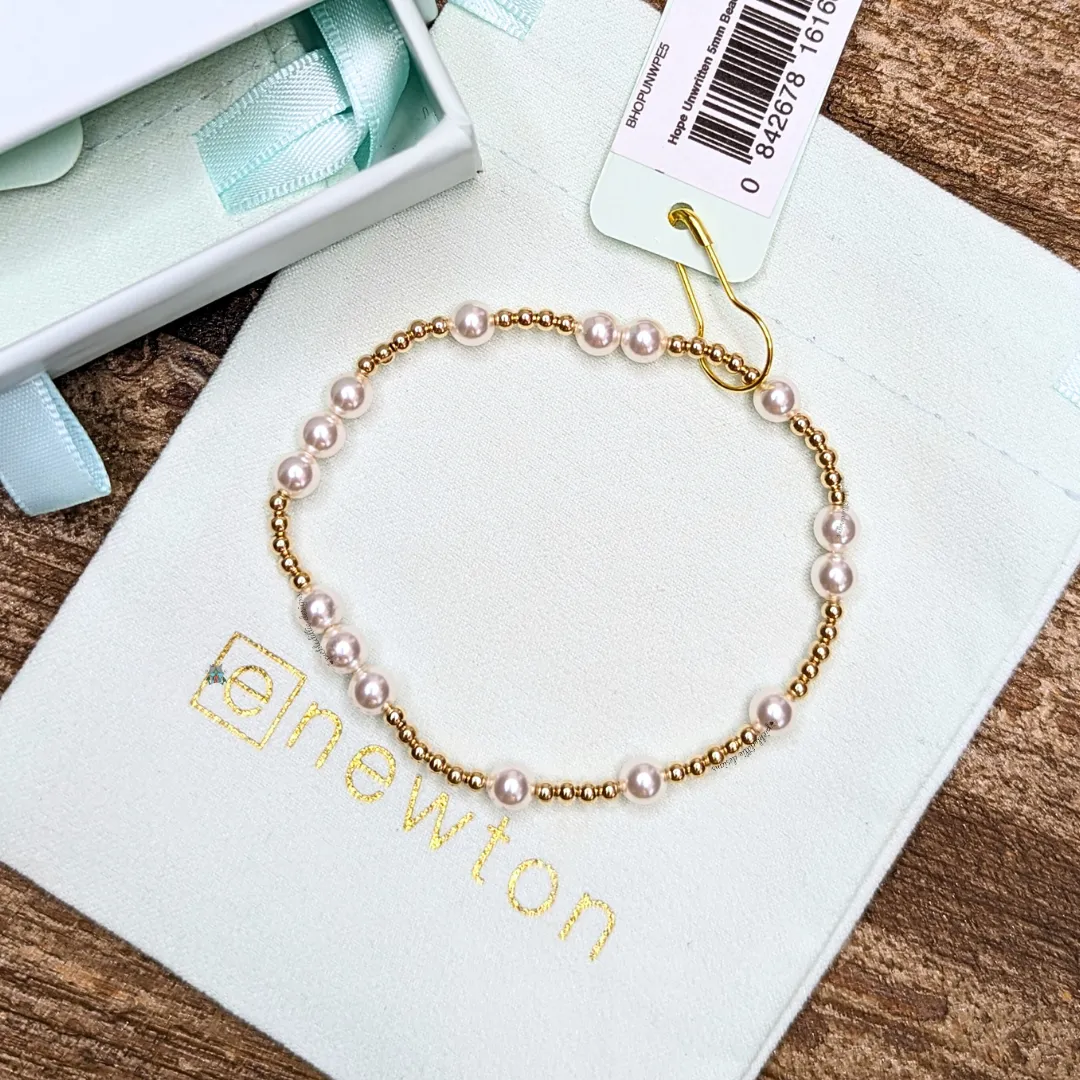 Hope Unwritten 5mm Bracelet Pearl