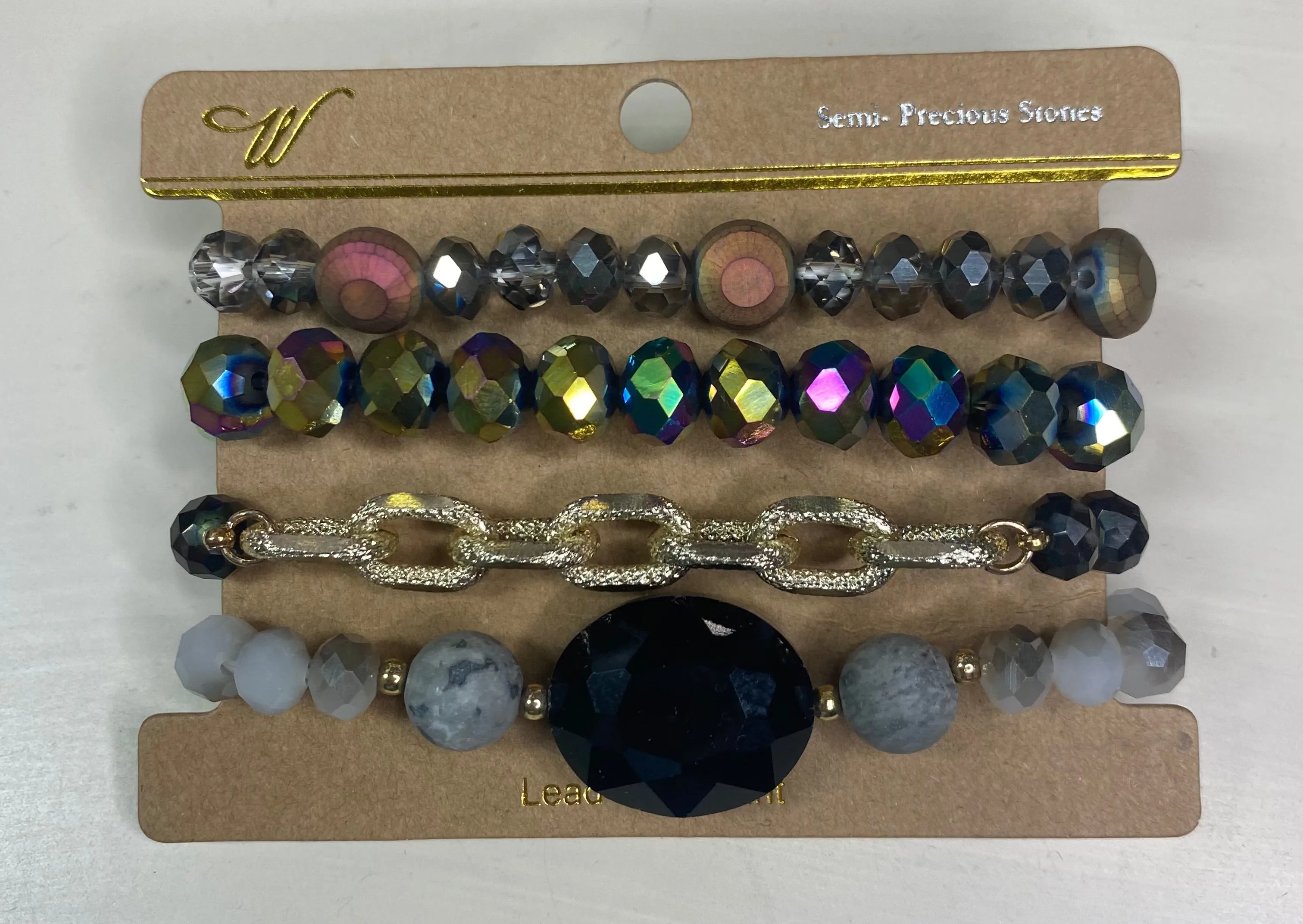 Iridescent Stack Bracelet