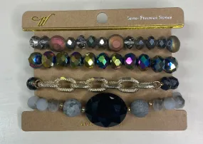 Iridescent Stack Bracelet