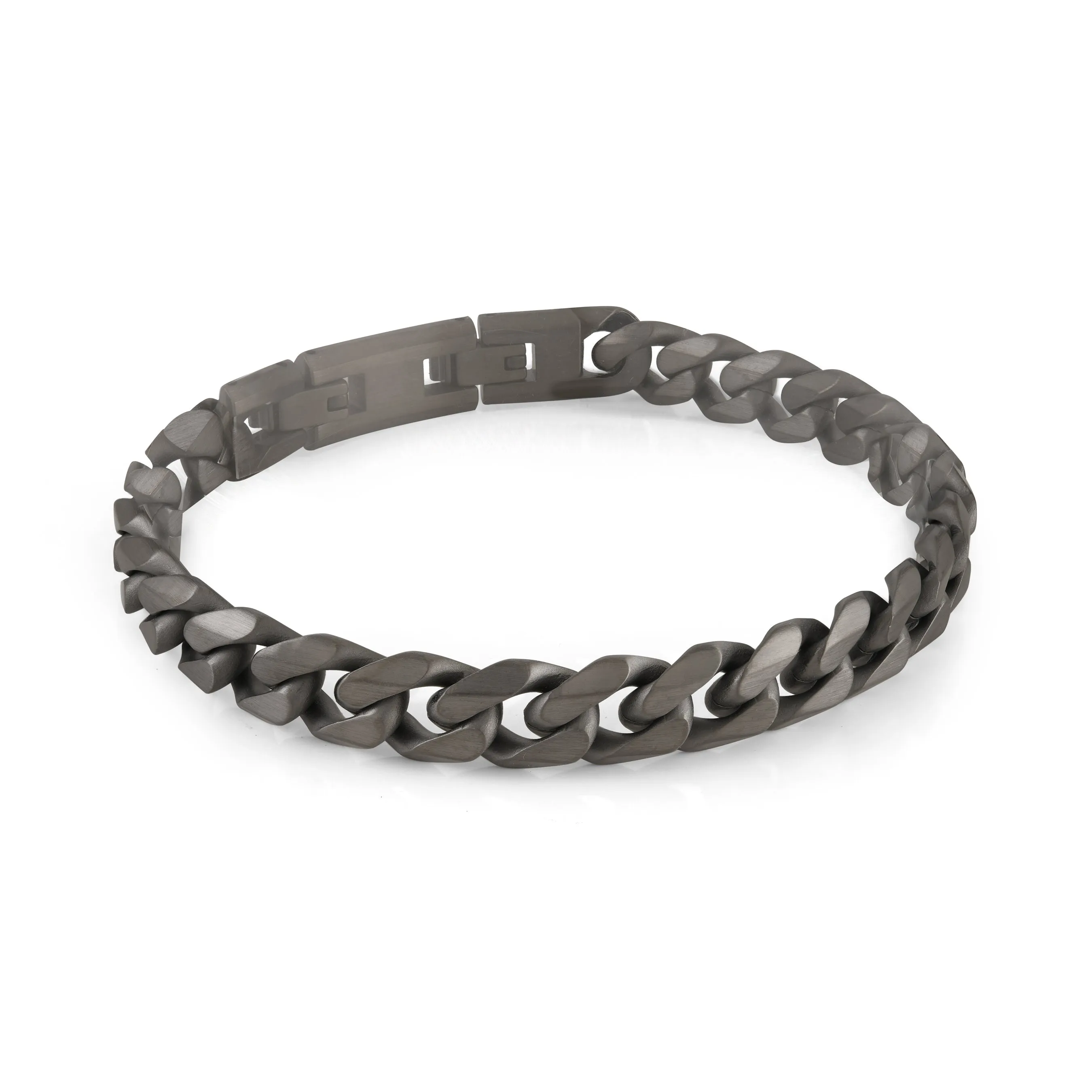 Italgem Men's 8.75" 10mm IP Curb Link Bracelet
