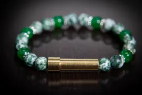 Jade and Tree Agate Healing Bracelet for Hair Fur or Ash