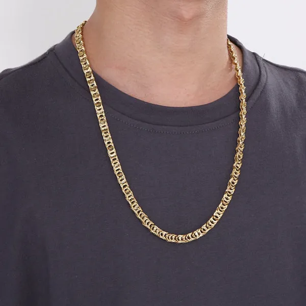 Japanese Style Gold Stainless Steel Necklace (Circumference 65cm) 日式金色不銹鋼項鍊 (鍊長 65cm) KJPE17051