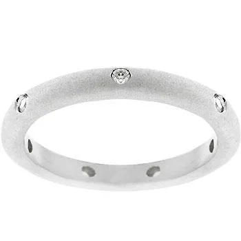 Johnna Matte Eternity Wedding Band  | 1ct