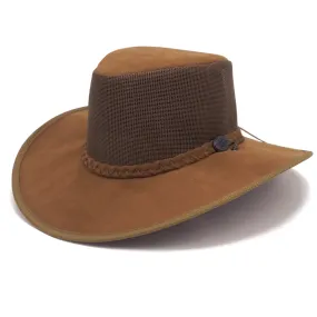 Kalgoorlie Wide Brim Soaka Breeze Hat in Chestnut