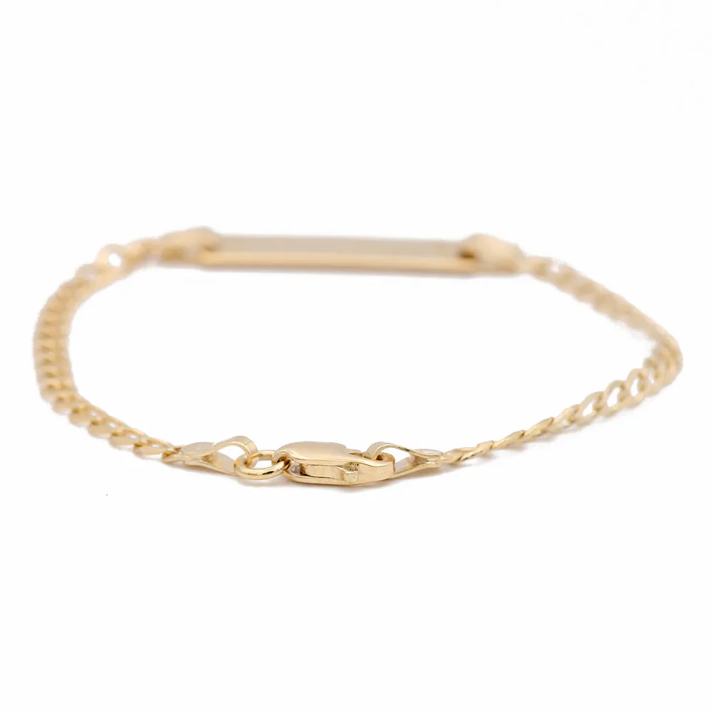 Kid's Yellow Gold 14K ID Bracelet